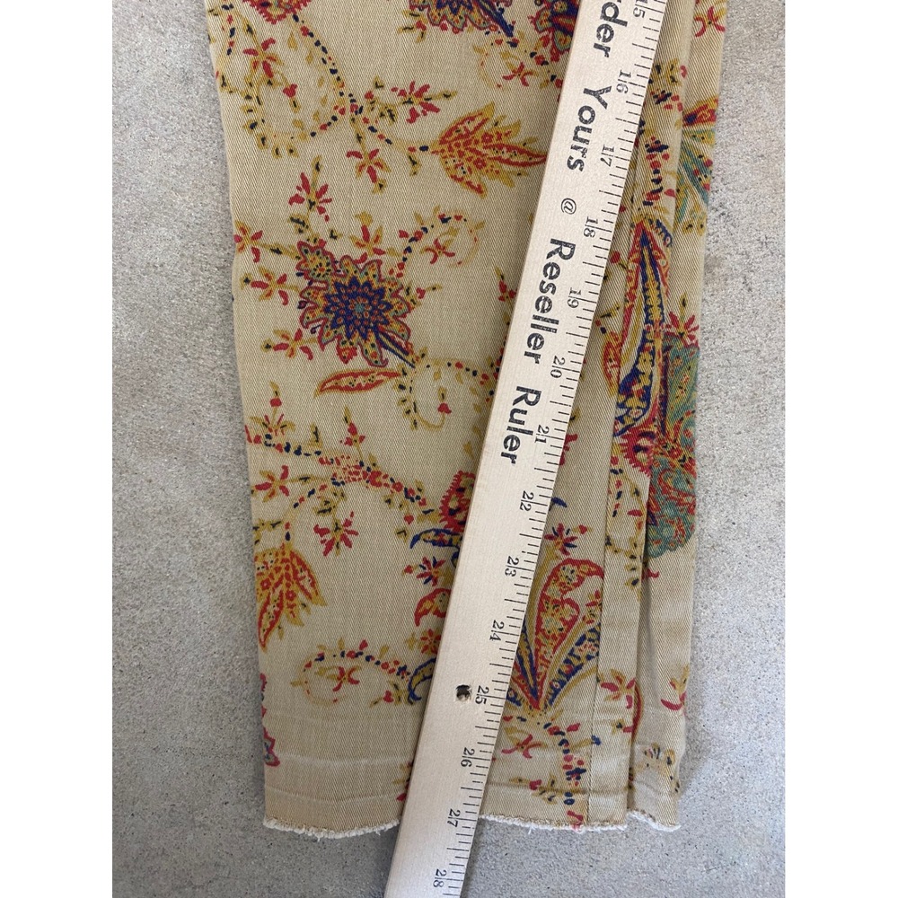 Lauren Ralph Lauren Slim Leg Pants Womens 2P Floral Paisley Western Boho Artsy - Picture 7 of 7